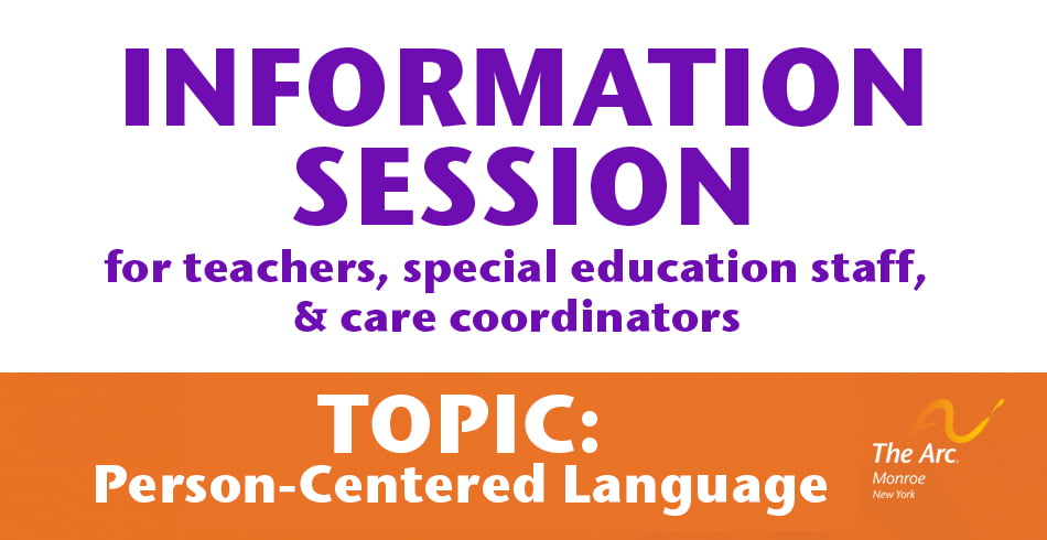person centered language information session